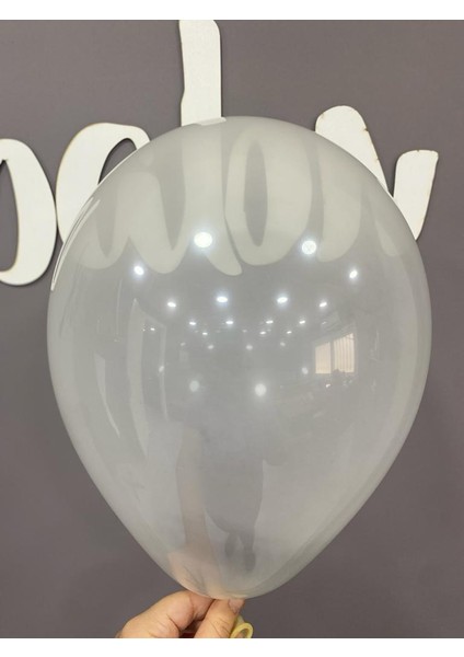 12" Iç Mekan Dekorasyon Balonu Şeffaf