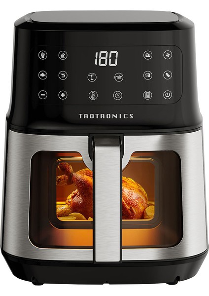 TT-AF011 5 Litre 8 Işlevli Camlı Air Fryer