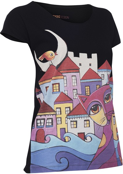 Owl and City Kadın T-Shirt by Bahar Karabenli Yılmaz
