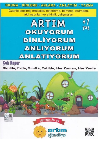 Artım Yayınları Artım Eğitim Atölyesi Okuyorum Dinliyorum Anlıyorum Seti 2 Kitap