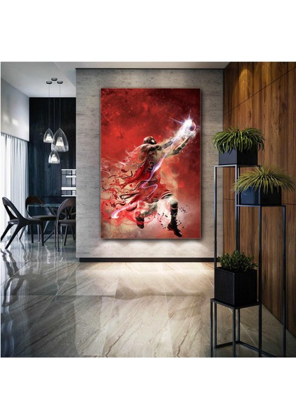 Michael Jordan Art Chicago Bulls Basketbol Nba Kanvas Tablo