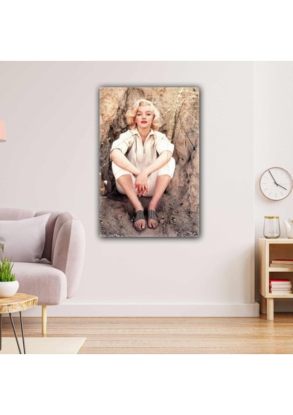 Marilyn Monroe Retro Kadın Kanvas Tablo