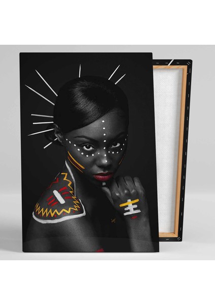 Teni Boyalı Afrikalı Siyahi Zenci Model African Woman Kanvas Tablo fiyatları