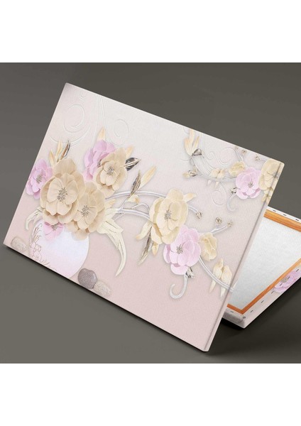 Metal Dallı Yağlı Boya Efektli Çiçek Modern Dekoratif Kanvas Tablo fiyatları