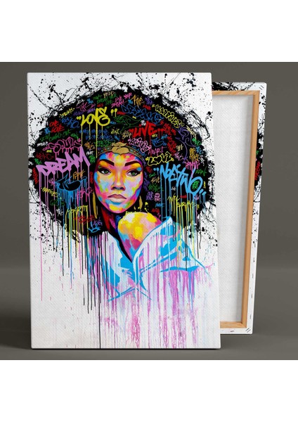 Afrikalı Kadın African Girl Etnik Art Dream Love Kanvas Tablo fiyatları