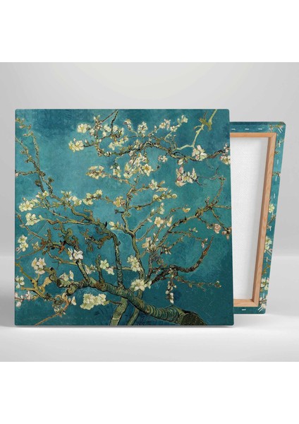 Yağlı Boya Efektli Çiçek Açmış Ağaç Modern Dekoratif Kanvas Tablo fiyatları