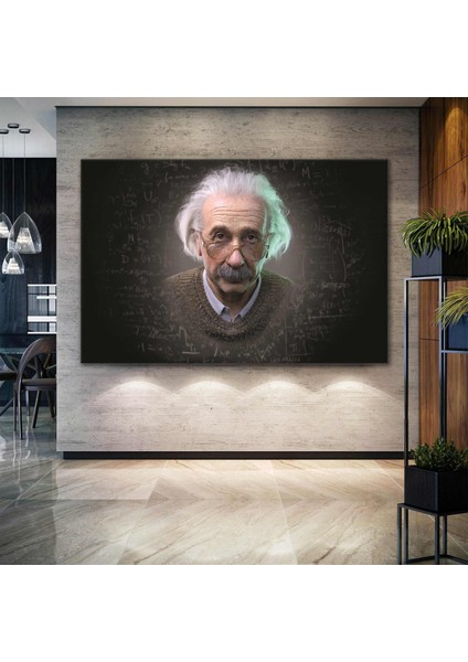 Albert Einstein Bilim Dahi Dekor Kanvas Tablo