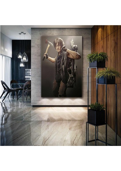 Daryl Dixon The Walking Dead Balta Kanvas Tablo