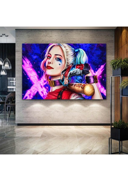 Harley Quinn Joker Film Sanat Kanvas Tablo