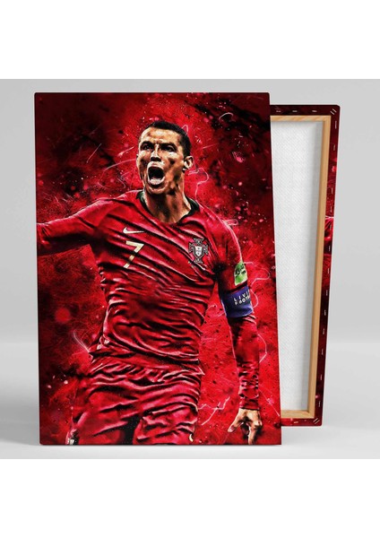 Cristiano Ronaldo Futbol Portekiz Cr7 Art Kanvas Tablo