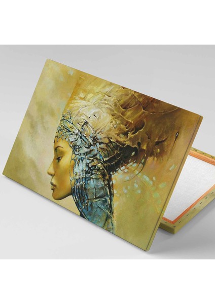 Yağlı Boya Efektli Büyücü Kadın Fal Dekor Kanvas Tablo fiyatları