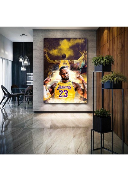 Lebron James Lakers Basketbol Nba Kanvas Tablo