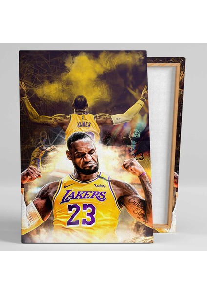Lebron James Lakers Basketbol Nba Kanvas Tablo fiyatları