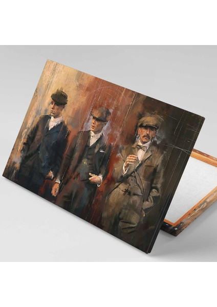 Peaky Blinders Yağlı Boya Efekt Mafya 3 Kanvas Tablo fiyatları