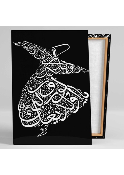 Semezan Temalı Mevlana Mevlevi Sufizm Kanvas Tablo
