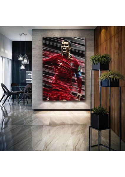 Cristiano Ronaldo Portekiz Cr7 Futbol Kanvas Tablo