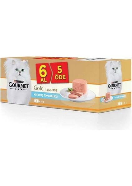 Kıyılmış Ton Balıklı Kedi Konservesi 85GR (6 Al 5 Öde)