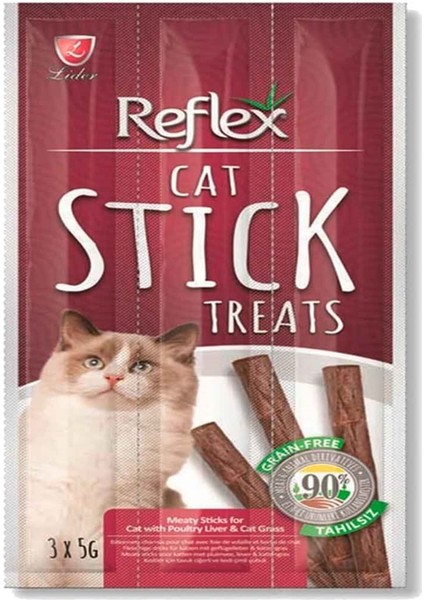 Ciğerli Kedi Ödül Çubuğu 3 Adet 5 gr