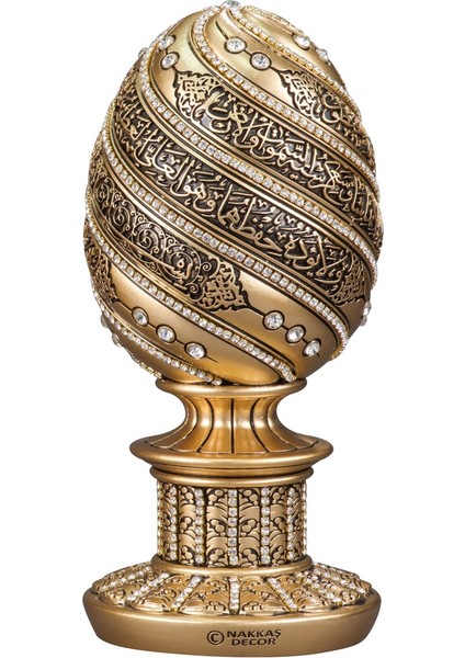 Yumurta Biblo Ayetel Kürsi Gold Rengi (Büyük Boy)