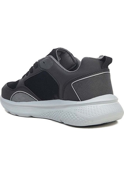 Magg Poınt 571 Deri Trend Sneaker Ayakkabı 36-40 Siyah Gümüş modelleri