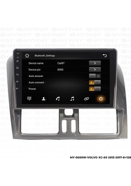 Volvo Xc-60 Android Carplay Multimedya Navigasyon Ekran Teyp 4GB+64GB