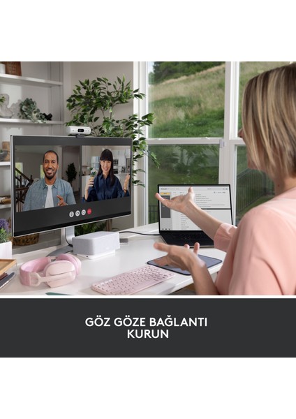 BRIO 500 Full HD 1080p Mikrofonlu Web Kamerası - Beyaz