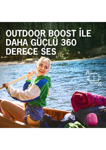 Wonderboom 3 Su ve Toz Geçirmez Taşınabilir Bluetooth Hoparlör - Siyah