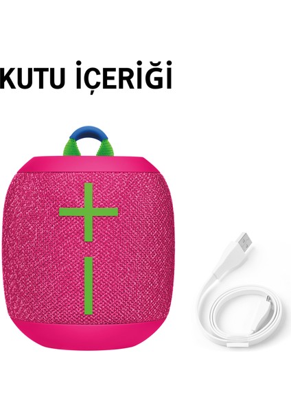 Ultimate Ears Wonderboom 3 Su ve Toz Geçirmez Taşınabilir Bluetooth Hoparlör - Pembe