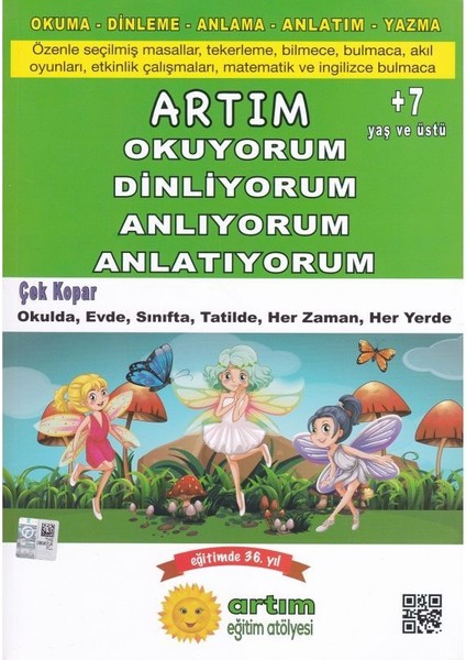 Artım Yayınları Artım Eğitim Atölyesi Okuyorum Dinliyorum Anlıyorum Anlatıyorum 2 Kitap 2.sınıf