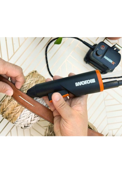 WX746.9 Makerx 20VOLT Profesyonel Sıcak Mum Silikon Tabancası + 10 Silikon (Akü Dahil Değildir) fırsatları