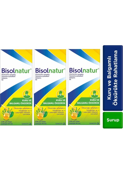 Bitkisel Şurubu 128 gr 3 Adet