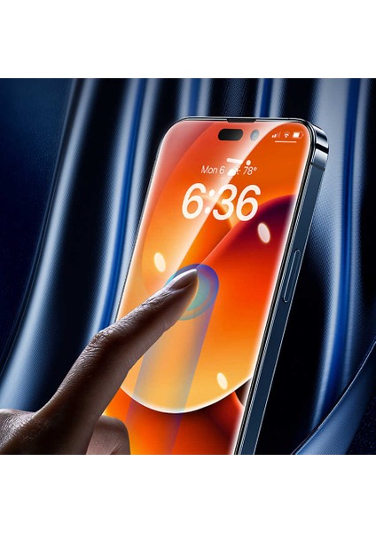 iPhone 14 Pro Max Ekran Koruyucu Kısa Temperli Esnek Nano Bükülebilen Cam 9H Kırılmaz Cam Koruma