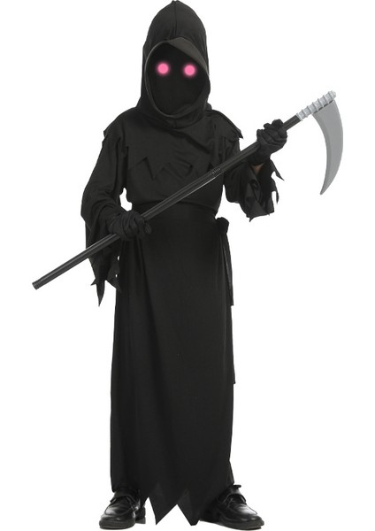 Cadılar Bayramı Kostümü-Kırmızı Gözlü Ölüm Cosplay Kıyafeti (Yurt Dışından)