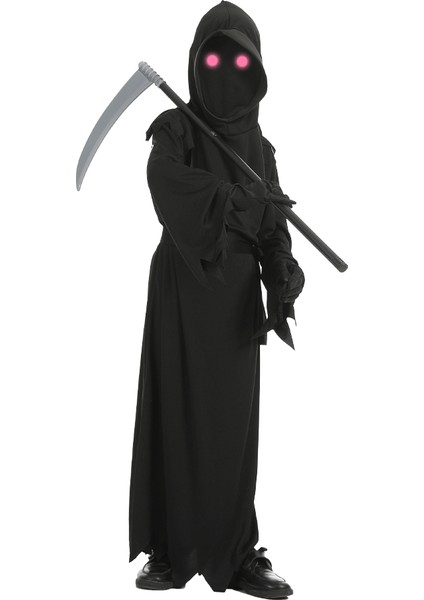 Cadılar Bayramı Kostümü-Kırmızı Gözlü Ölüm Cosplay Kıyafeti (Yurt Dışından)