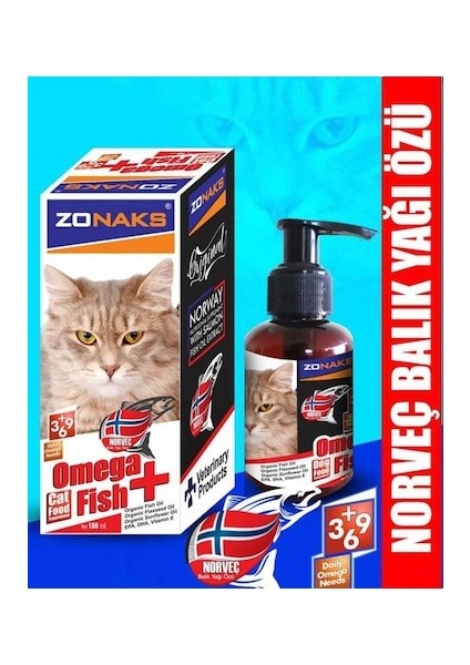 Köpekler Için Norveç Balık Yağı Omega Fish 100 ml