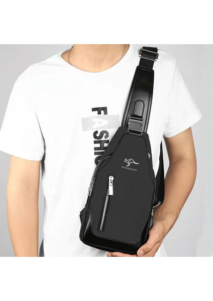 USB Bağlantı Noktalı 5188 Erkek Omuz Çantası (Yurt Dışından) fırsatları