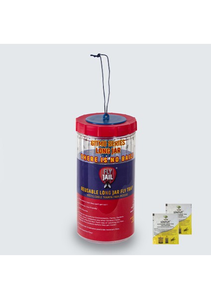 Jaıl Long Jar, 1.5 Litre Kavanoz Tipi Karasinek Tuzağı
