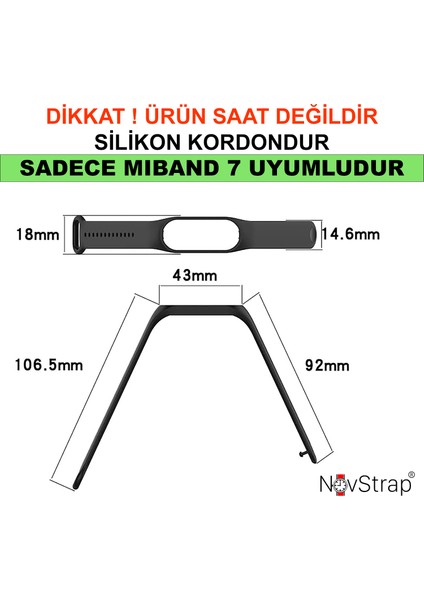 Xiaomi Mi Band 7 Kordon 1-1 Tam Uyumlu Mi Band 7 Için Üretilmiş Silikon Kordon Kayış fiyatları