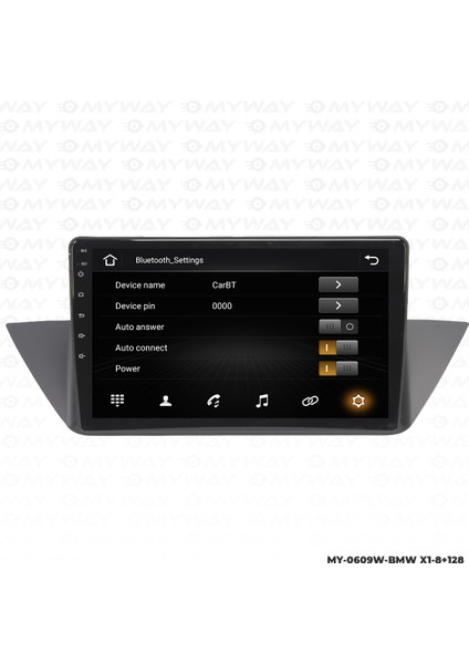 Bmw X1 Android Carplay Multimedya Navigasyon Ekran Teyp 8GB+128GB modelleri