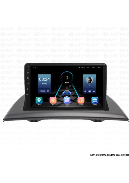 Bmw X3 Android Carplay Multimedya Navigasyon Ekran Teyp 8GB+128GB