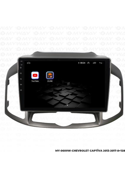 Chevrolet Captiva Android Carplay Multimedya Navigasyon Ekran Teyp 8GB+128GB