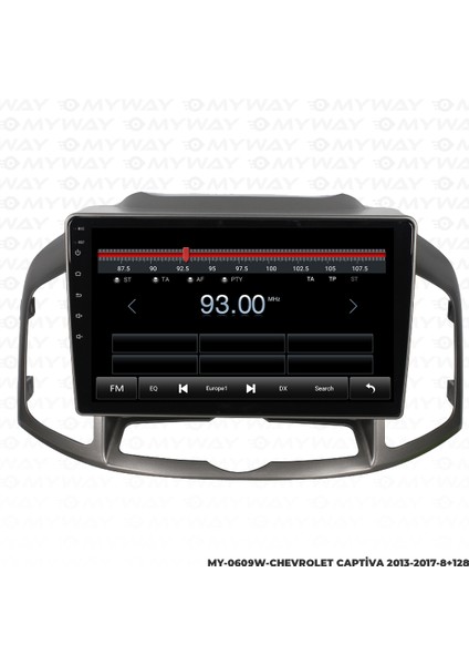 Chevrolet Captiva Android Carplay Multimedya Navigasyon Ekran Teyp 8GB+128GB modelleri