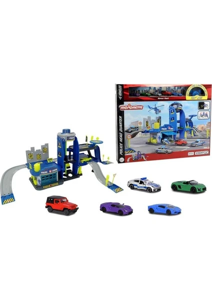 Creatix Police Playset+5 Vehicles