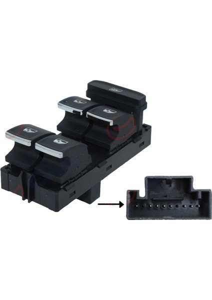 Cam Açma Dügmesi 4 Lü Kromlu Golf 13-17/passat 15- 5G0959857C-5G0959857C