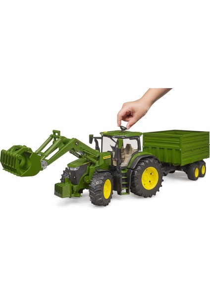 John Deere 7r 350 Kepçeli Traktör ve Römork BR03155