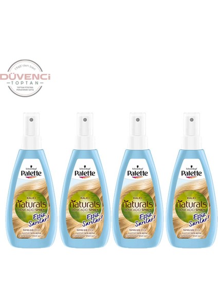 Kalıcı Doğal Renkler Renk Açıcı Sprey x 4 Adet fiyatları
