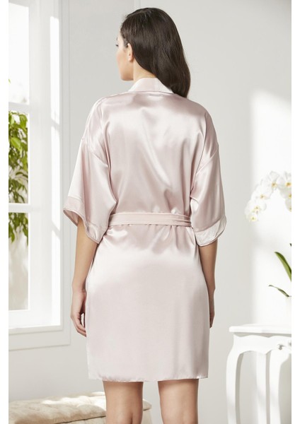 Kadife Saten Dantelli Gecelik ve Sabahlık Takımı - 4045 modelleri