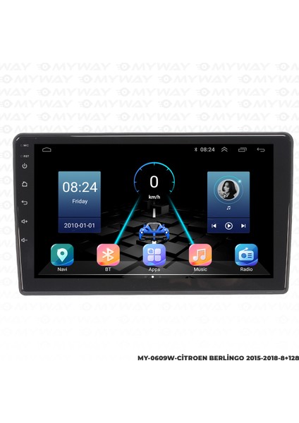 Citroen Berlingo Android Carplay Multimedya Navigasyon Ekran Teyp 8GB+128GB fırsatları