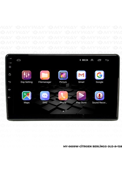 Citroen Berlingo Android Carplay Multimedya Navigasyon Ekran Teyp 8GB+128GB fırsatları