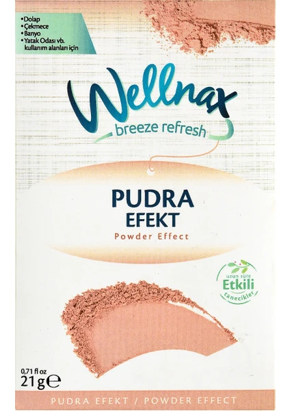 Wellnax Breeze Refresh Dolap ve Çekmece Kokusu Pudra Efekti Kesesi x 5